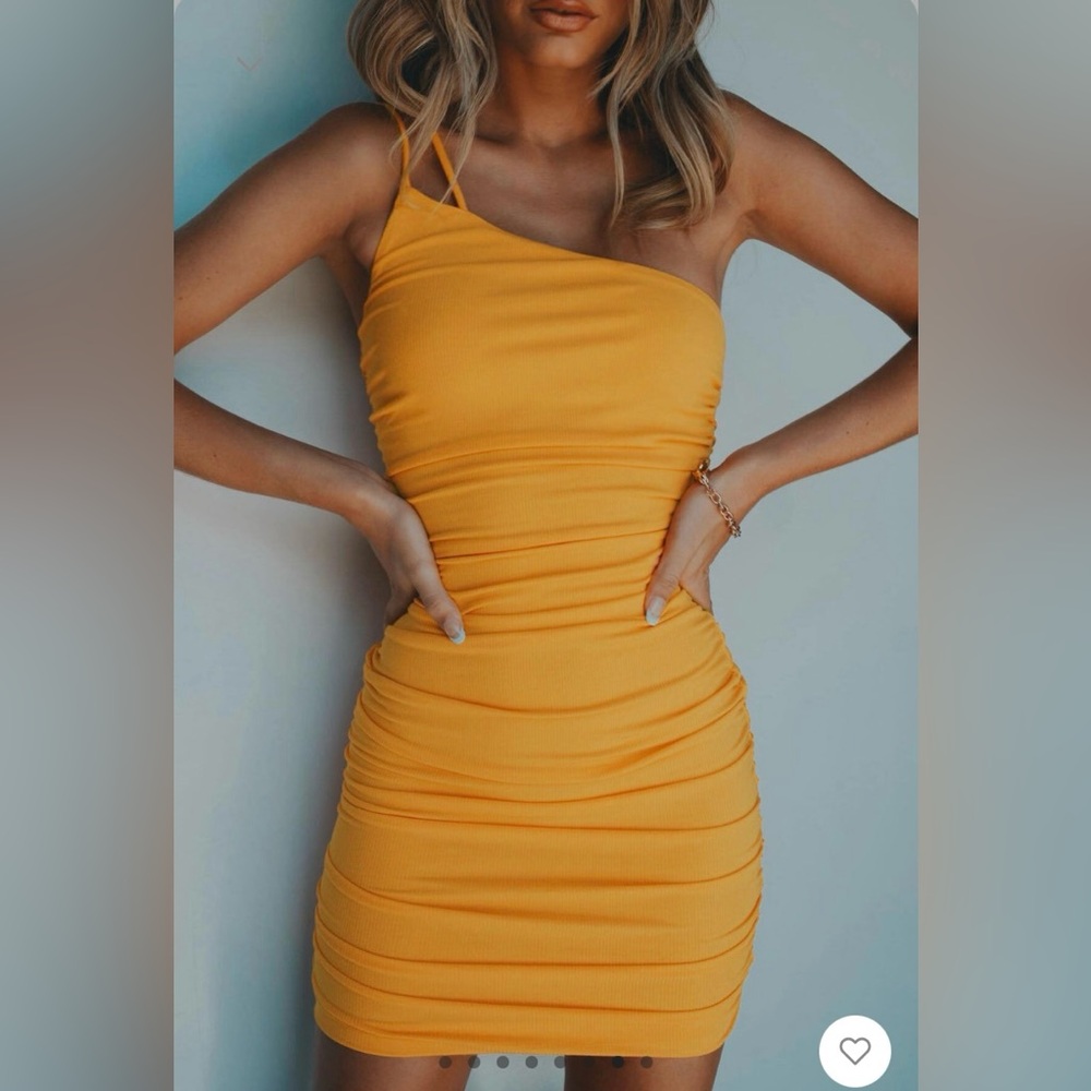 Princess Polly Reece Orange Mini Dress (Size 4)